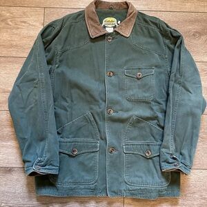 Cabela lined chore coat/barn coat evergreen size l
